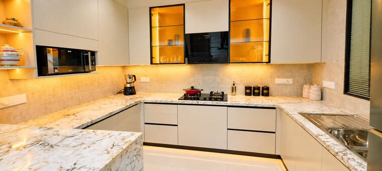 Kitchen, zak-ivory-arches 4 Bedroom 257 Sq.Yd. Builder Floor In Sector 88b Gurgaon 10762862