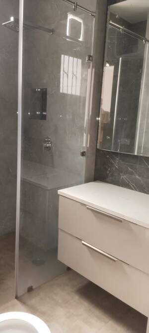 Bathroom in 3 BHK Builder Floor at Jasola Vihar – for Rent