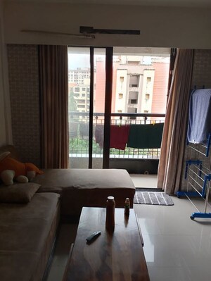 Living Room in 3 BHK Apartment at Sheth Vasant Galaxy, Goregaon West – for Rent