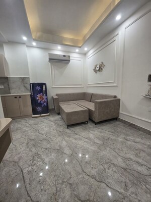 Living Room in 1 BHK Builder Floor at Sushant Lok I – for Rent