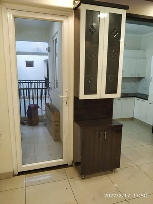 Kitchen in 3 BHK Apartment at Highland Park Chandigarh, Bhabat – for Rent
