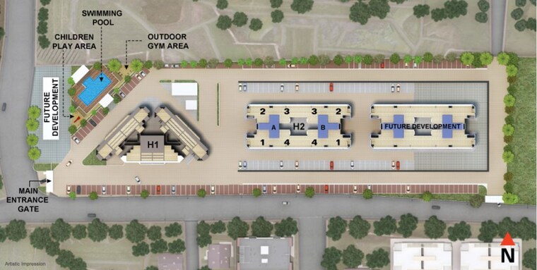 Master Plan, kumar-prithvi-phase-ii 3 Bedroom 1140 Sq.Ft. Apartment In Kondhwa Pune 10763000