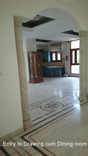 Living Room in 3 BHK Builder Floor at Sushant Lok I – for Rent
