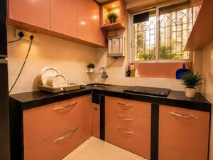 Kitchen in 3 BHK Apartment at Bandra West – for Rent