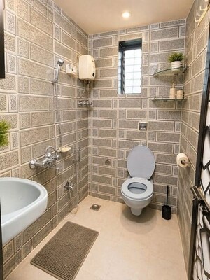 Bathroom in 3 BHK Apartment at Bandra West – for Rent
