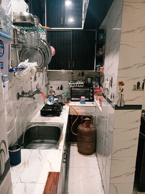Kitchen in 1 BHK Apartment at Omicron 1a Greater Noida – for Rent