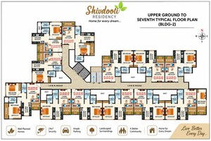 Floor Plan in 1 BHK Apartment at AP Shivdooti Residency, Ambivali – for Sale