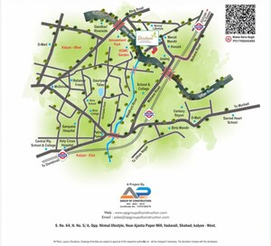 1 BHK Apartment – Map Location View at AP Shivdooti Residency, Ambivali - for Sale
