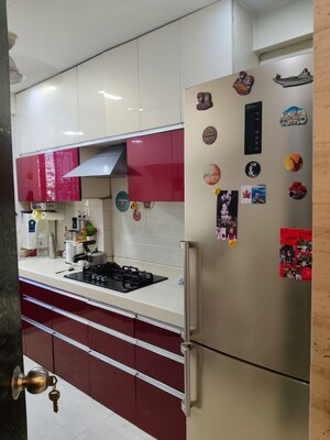 Kitchen in 3 BHK Apartment at Ajmera Golden Rays, Andheri West – for Sale