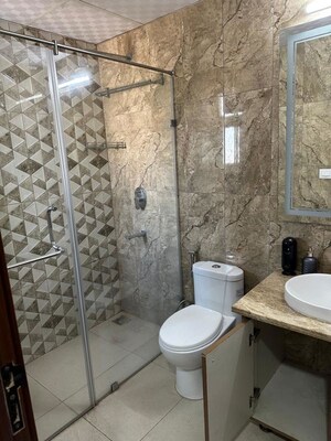 Bathroom in 4 BHK Apartment at Central Park Flower Valley Aqua Front Towers, Sohna Sector 33 – for Rent