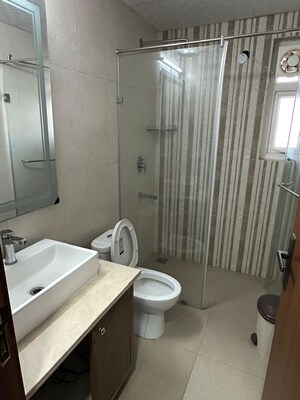 Attached Bathroom in 4 BHK Apartment at Central Park Flower Valley Aqua Front Towers, Sohna Sector 33 – for Rent