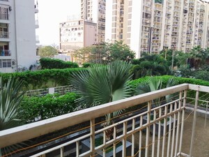 Balcony in 2.5 BHK Apartment at VVIP Homes, Gaur City 2 – for Rent