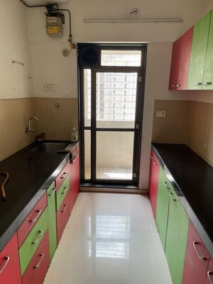 Kitchen in 3 BHK Apartment at Runwal Nagar CHS, Runwal Nagar – for Rent