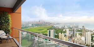 Balcony in 2 BHK Apartment at Lodha Vista, Lower Parel – for Sale