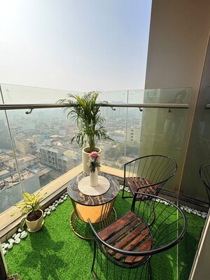 Balcony in Studio Apartment at M3M My Den, Sector 67 – for Rent