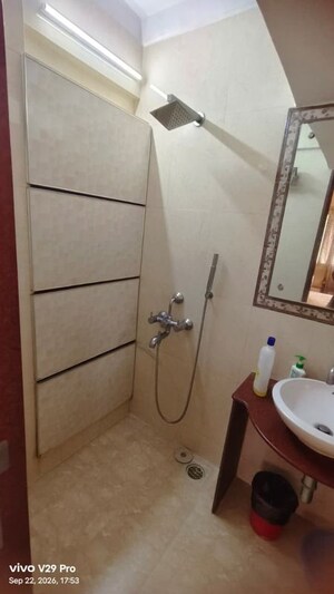 Bathroom in 2 BHK Apartment at Raheja Sunglow, Powai – for Rent