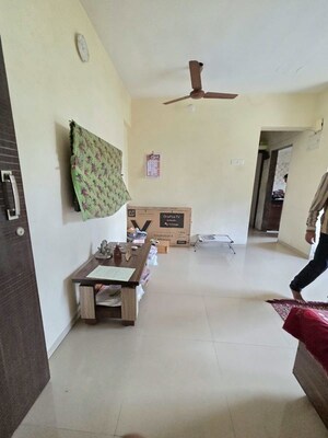 Living Room in 1 BHK Apartment at Piramal Vaikunth, Balkum Pada – for Rent