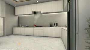 Kitchen/pantry in 3 BHK Apartment at Solitaire Pride, Jhalwa – for Sale