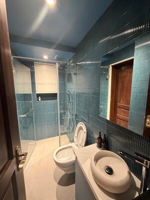 Bathroom in 3 BHK Apartment at Bandra West – for Rent