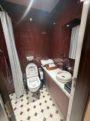 Bathroom in 3 BHK Apartment at Bandra West – for Rent