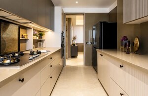 Kitchen in 3 BHK Apartment at Indiabulls Sky Forest, Lower Parel – for Rent