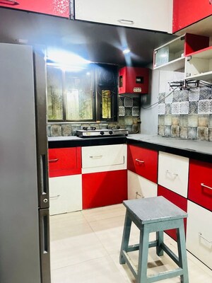 Kitchen in 1 BHK Apartment at Sai Darshan Ghansoli, Ghansoli – for Rent