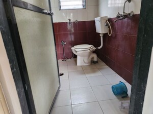 Bathroom in 1 BHK Apartment at Sai Darshan Ghansoli, Ghansoli – for Rent