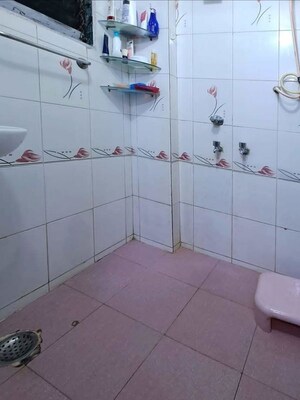 Bathroom in 1 BHK Apartment at Sai Darshan Ghansoli, Ghansoli – for Rent