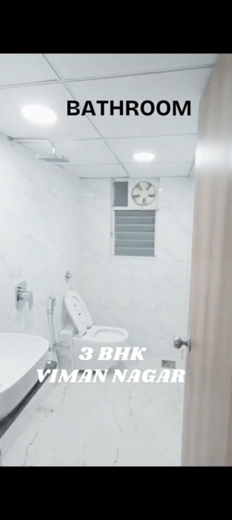 Bathroom, neco-nx 3 Bedroom 1500 Sq.Ft. Apartment In Viman Nagar Pune 10763750