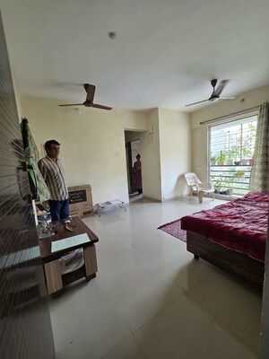 Living Room in 1 BHK Apartment at Piramal Vaikunth, Balkum Pada – for Rent