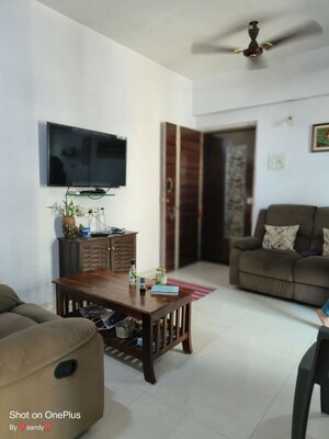 Living Room in 1 BHK Apartment at Sai Darshan Ghansoli, Ghansoli – for Rent