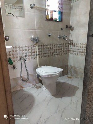 Bathroom in 2 BHK Apartment at Sai Darshan Ghansoli, Ghansoli – for Rent