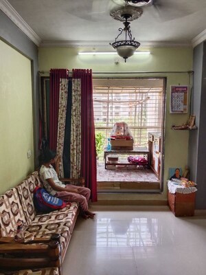 Living Room in 2 BHK Apartment at Sai Darshan Ghansoli, Ghansoli – for Rent