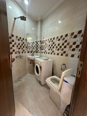 Attached Bathroom in 2 BHK Builder Floor at Freedom Fighters Enclave – for Rent