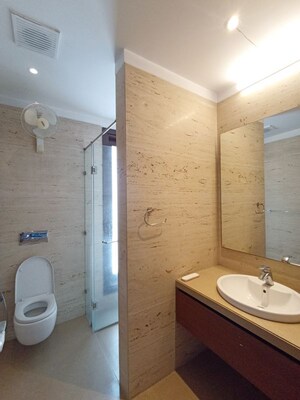 Bathroom in 4 BHK Builder Floor at Greater Kailash – for Rent