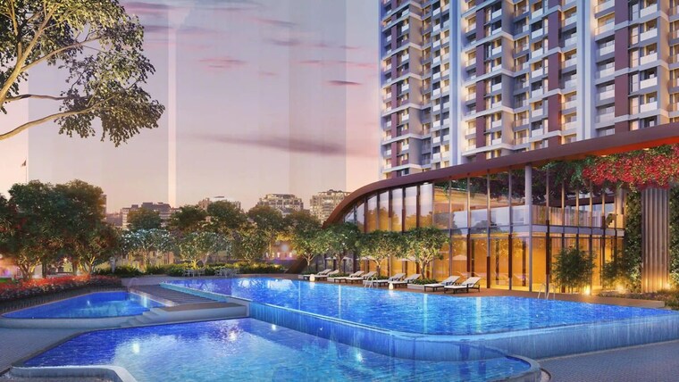 Swimming Pool, neelkanth-palms 2 Bedroom 868 Sq.Ft. Apartment In Kapur Bawdi Thane 10763855