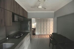 Kitchen in 1 BHK Apartment at Bandra West – for Rent