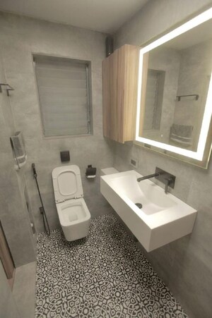 Bathroom in 1 BHK Apartment at Bandra West – for Rent
