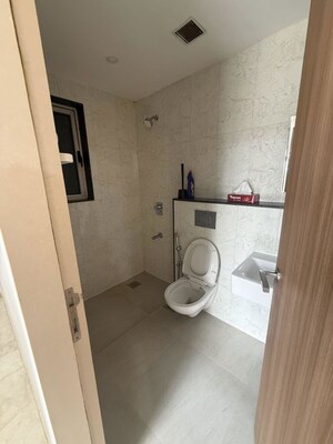 Bathroom in 2 BHK Apartment at L&T Crescent Bay T2, Parel – for Sale