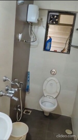 Bathroom in 1 BHK Apartment at Lokpuram CHS, Vasant Vihar – for Rent