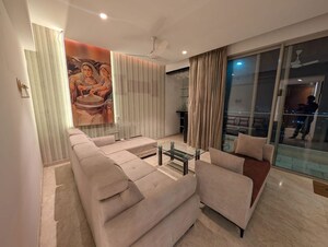 Living Room in 3 BHK Apartment at One Hiranandani Park, Ghodbunder Road – for Sale