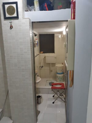 Bathroom in 1 BHK Apartment at Bharat CHS Sanpada, Sanpada – for Rent