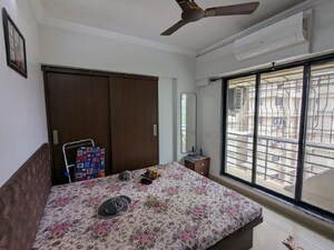 Master Bedroom in 1 BHK Apartment at Raunak Heights, Ghodbunder Road – for Rent
