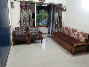 Living Room in 1 BHK Apartment at Vaishali Apartment Ghansoli, Ghansoli – for Sale