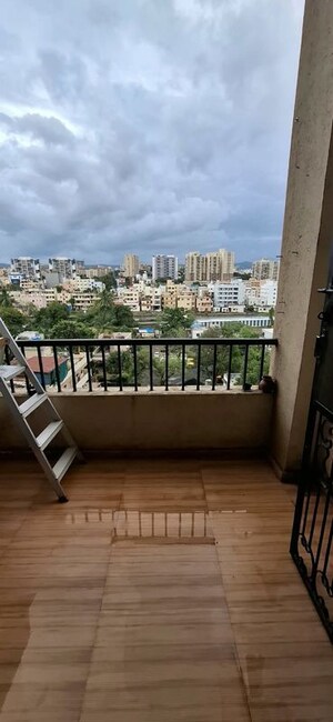 Balcony in 2 BHK Apartment at Kolte Patil Margosa Heights, Mohammadwadi – for Rent