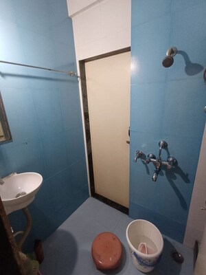 Bathroom in 2 BHK Apartment at Nature Glory Apartment, Kalwa – for Rent