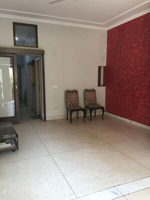 Living Room in 3.5 BHK Builder Floor at Safdarjung Enclave – for Rent