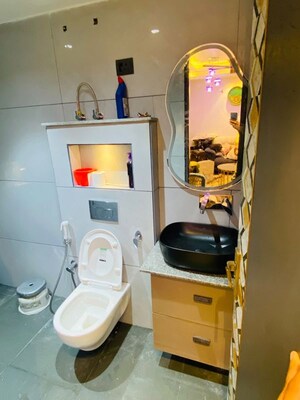 Bathroom in 2 BHK Builder Floor at Saket – for Rent