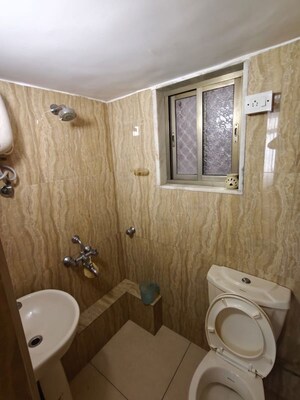 Bathroom in 1 BHK Apartment at Maker Tower, Cuffe Parade – for Rent