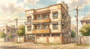  Apartment – Exterior View View at Shikrapur - for Sale